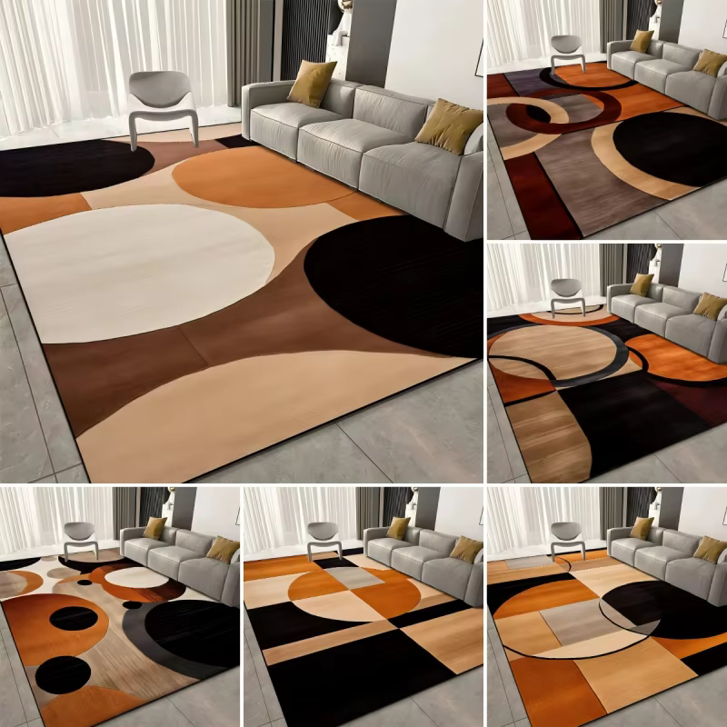 Tapis de luxe imprimé géométrique