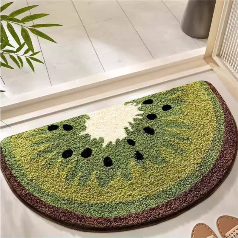 Tapis de sol en imitation cachemire en forme de fruits frais 40*60cm