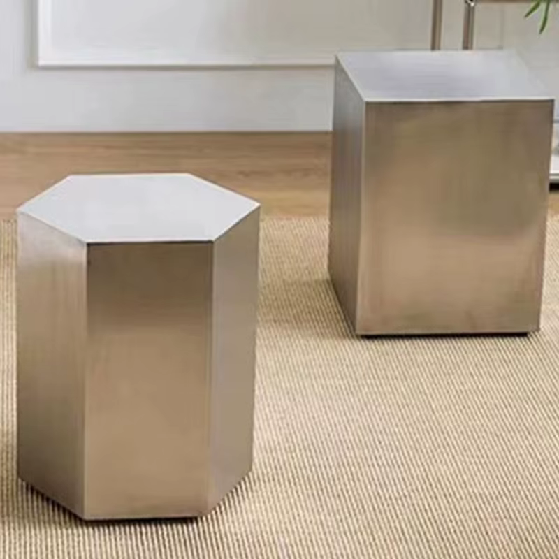 Tabourets en métal modernes, tabouret géométrique nordique, décoration de salon, café, minimalisme, chaise Ottomans, accessoires de meubles de maison