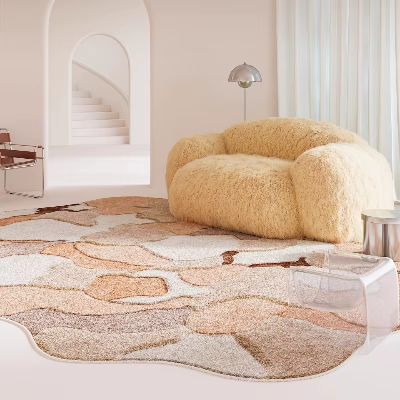 Tapis de décoration de chambre à coucher de formes irrégulières