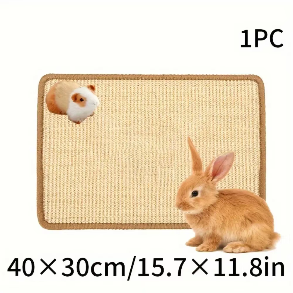 Tapis à gratter pour lapins en fibres naturelles