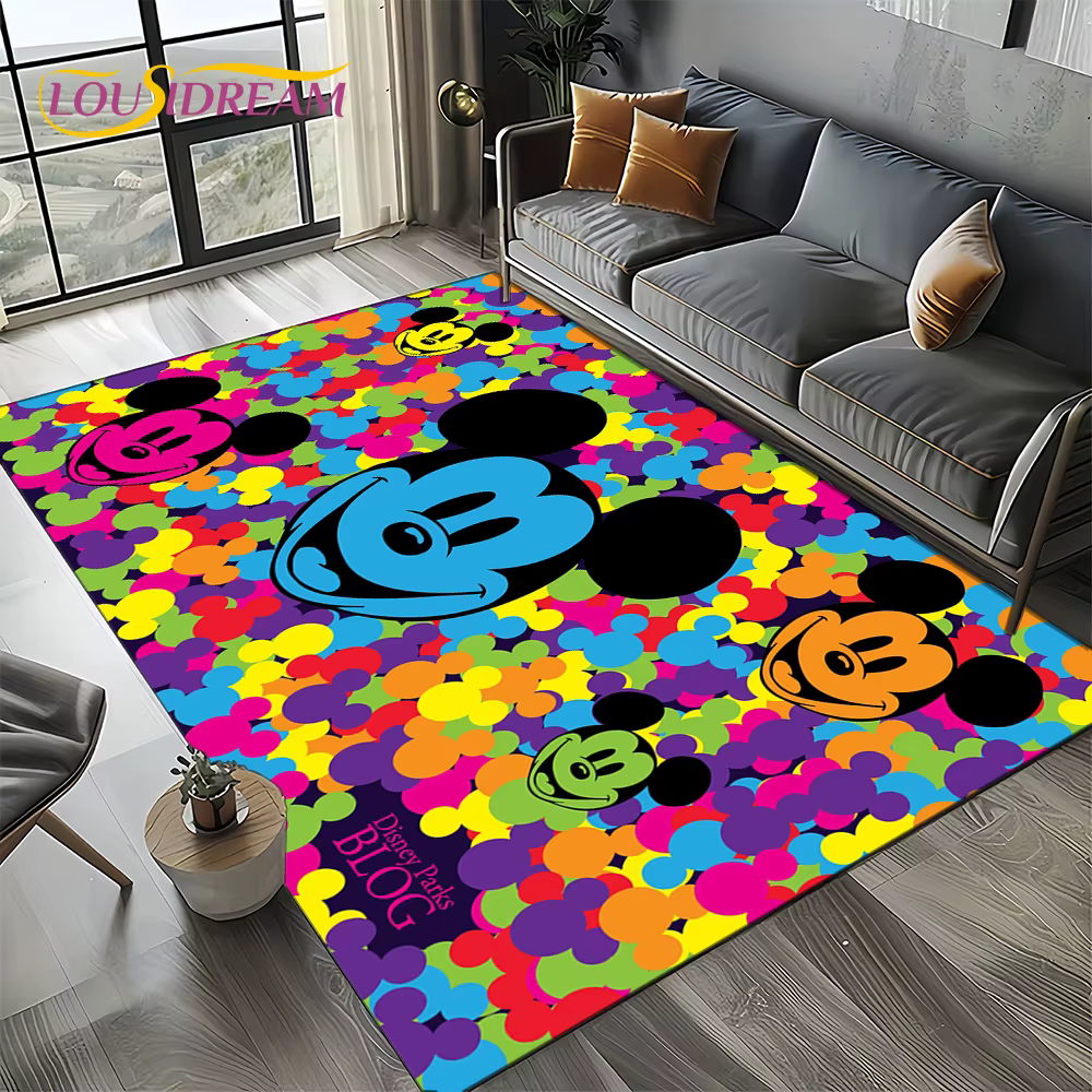 Tapis de dessin animé Mickey Minnie Mouse Donald Duck