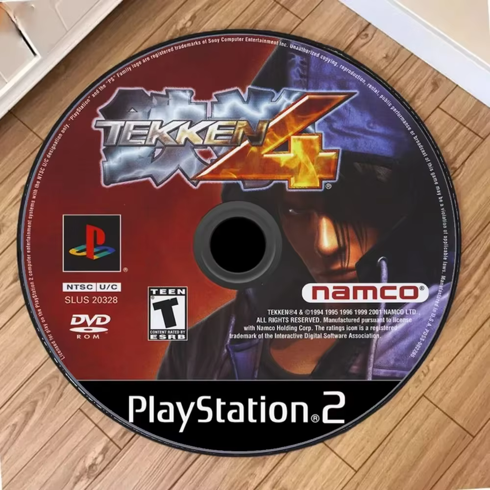P-Ps jeu T-TEKKEN 4 tapis rond inspiré pour salon décor chambre zone