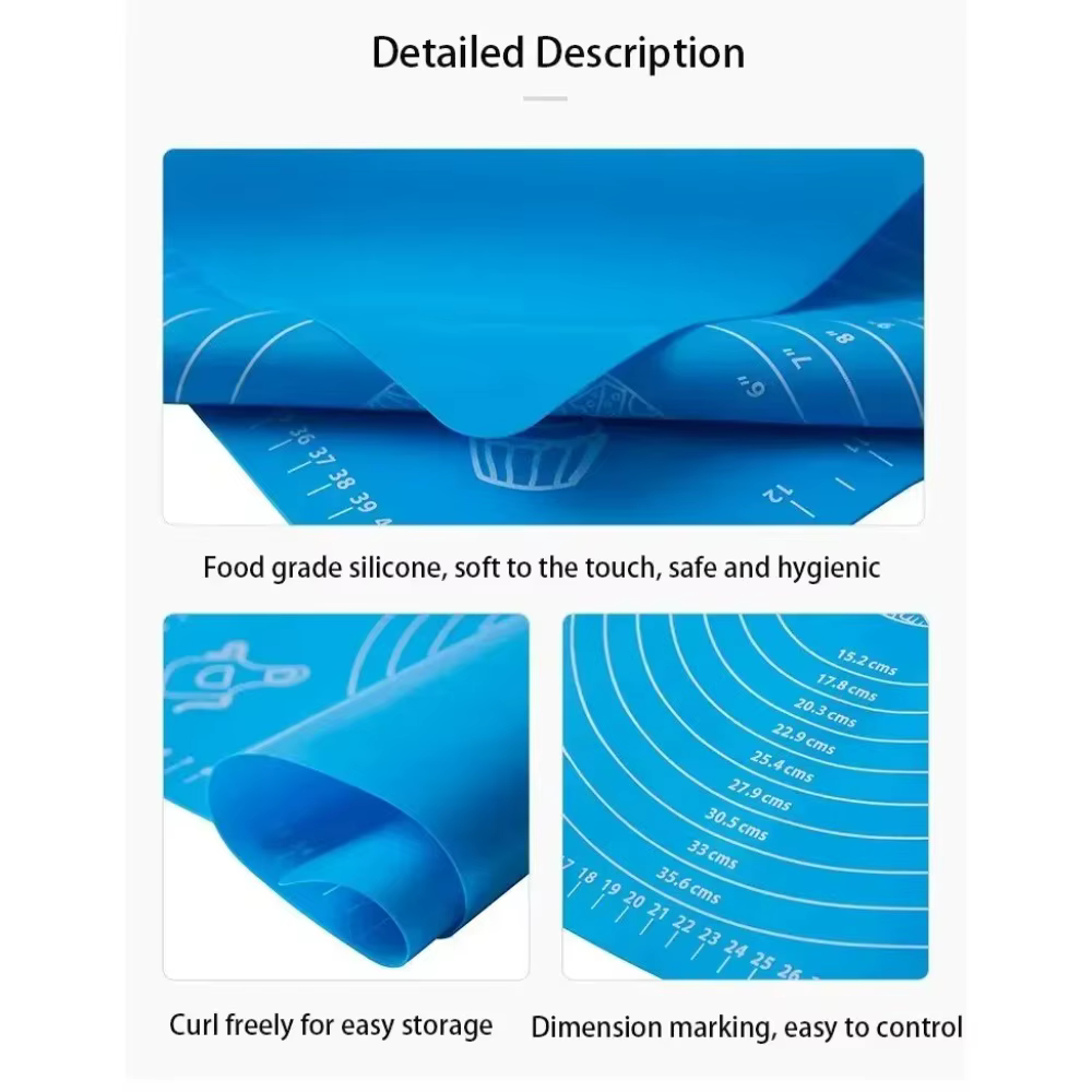 Tapis de cuisson en silicone extra épais et grand format
