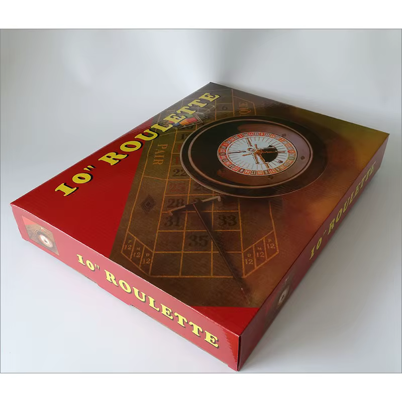 Jeu de jeux de plateau tournant en plastique, roue russe de 10 pouces, outil de Roulette de Casino amusant, jetons de Poker, jeux de société de divertissement