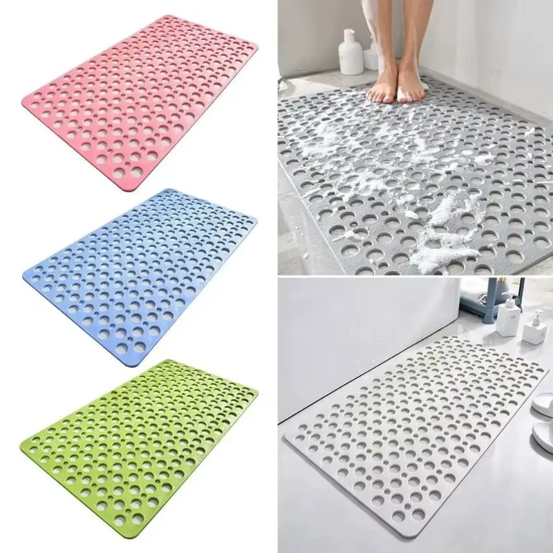 Tapis de bain avec trous de drainage
