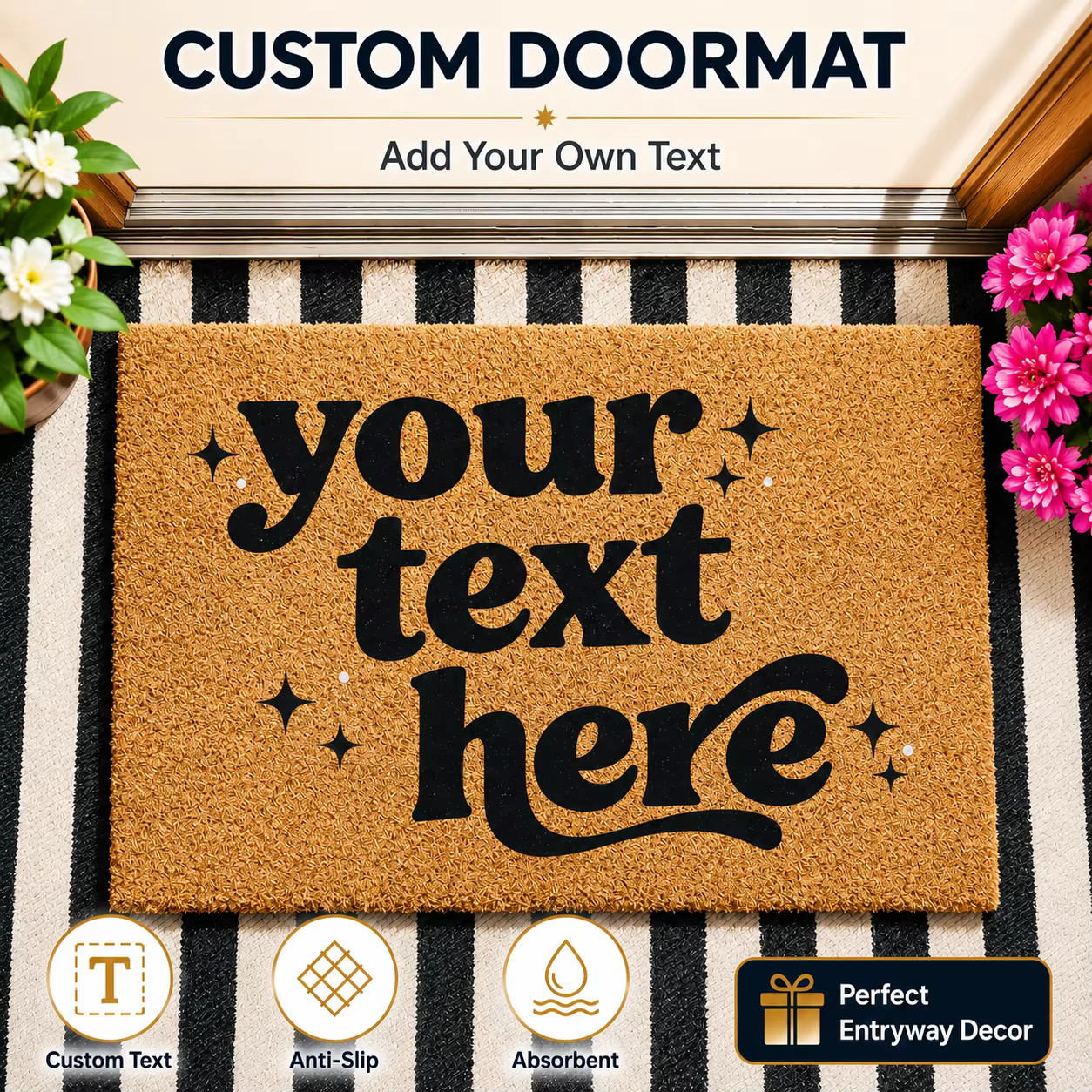 Tapis personnalisé avec logo d'entreprise
