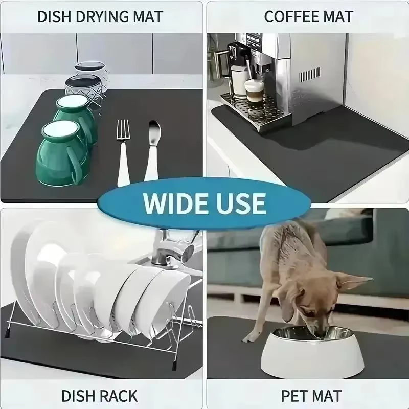 Tapis de cuisine en terre de diatomées