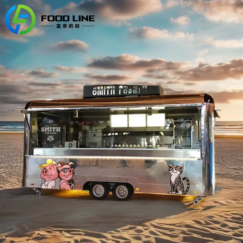 Usa cafés nourriture Van barbecue chariot de nourriture voiture Mobile crème glacée Pizza camion de nourriture remorque avec cuisine complète