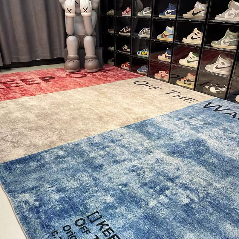 VIKAMA mode tapis chambre salon tendance personnalité créative garçons appartement chaussure mur chevet sale