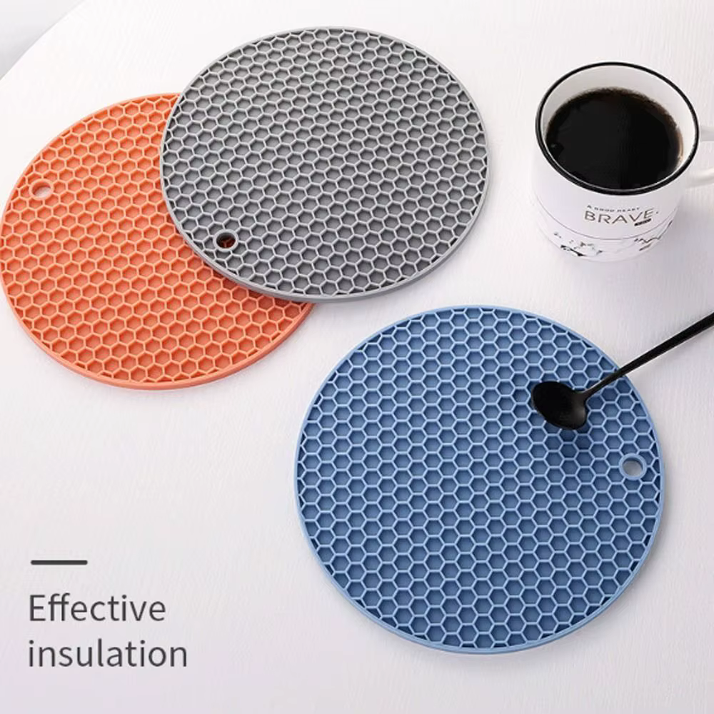 Tapis de protection en silicone résistant à la chaleur pour casseroles