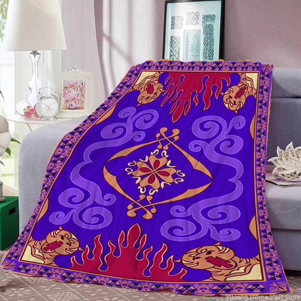 Couverture classique à imprimé tapis magique Aladdin