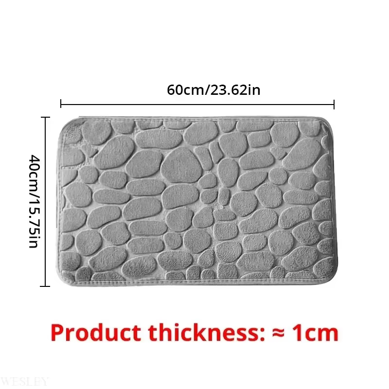 Tapis en velours gaufré à mémoire de forme