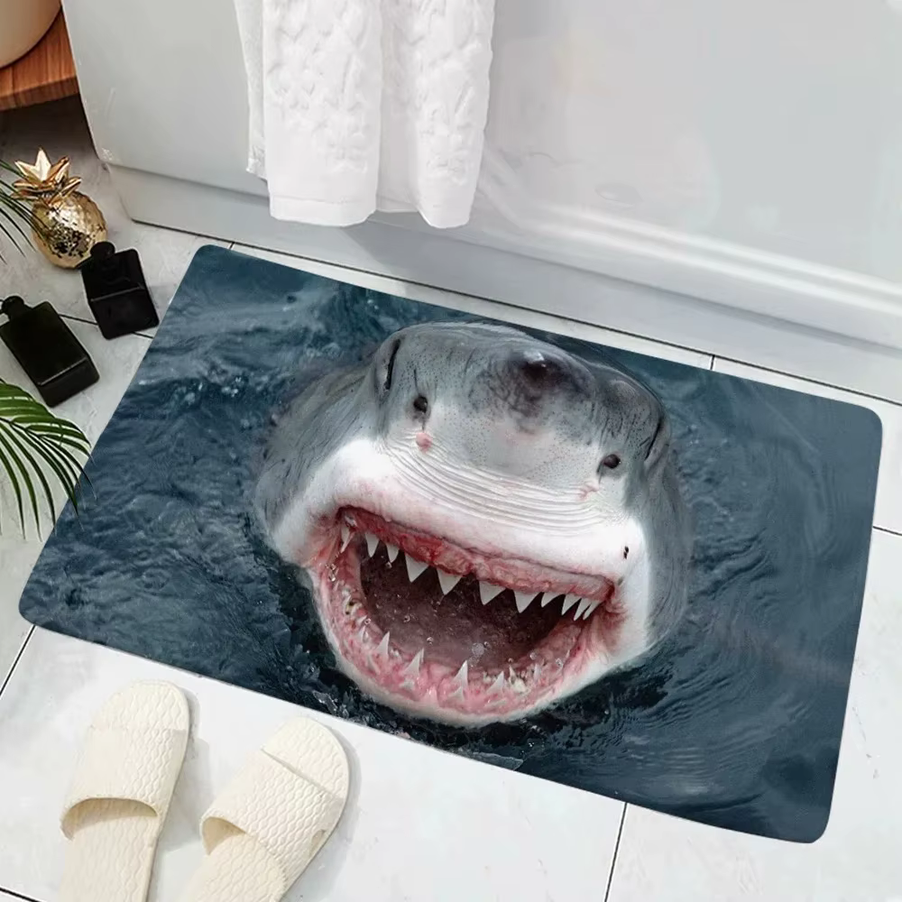 Paillasson d'entrée créatif requin 3D