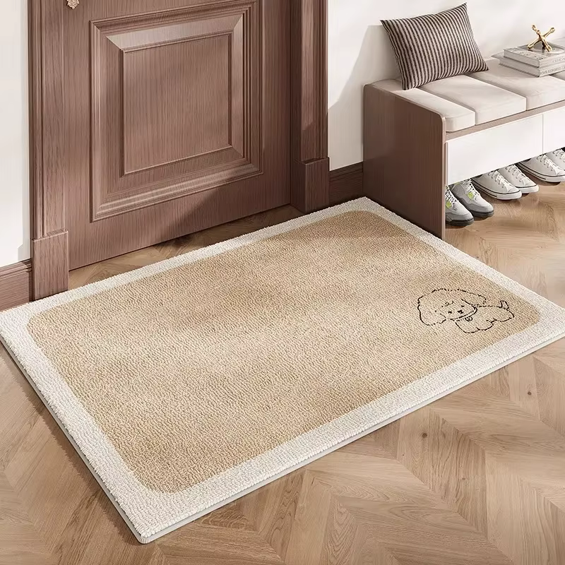 VIKAMA Tapis d'entrée minimaliste résistant à l'usure et aux taches