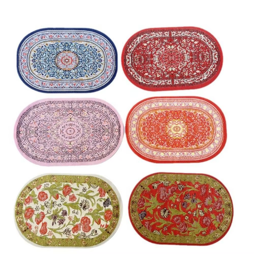 Tapis de maison de course multicolore