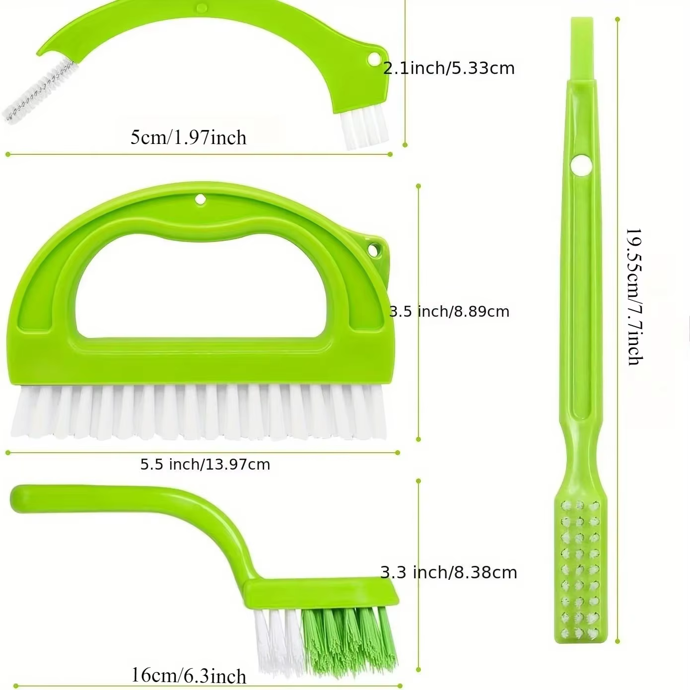 Brosse de nettoyage - Brosse pour nettoyer les joints de carrelage - Convient pour un nettoyage en profondeur. Brosse de nettoyage ménager - Convient aux cuisines