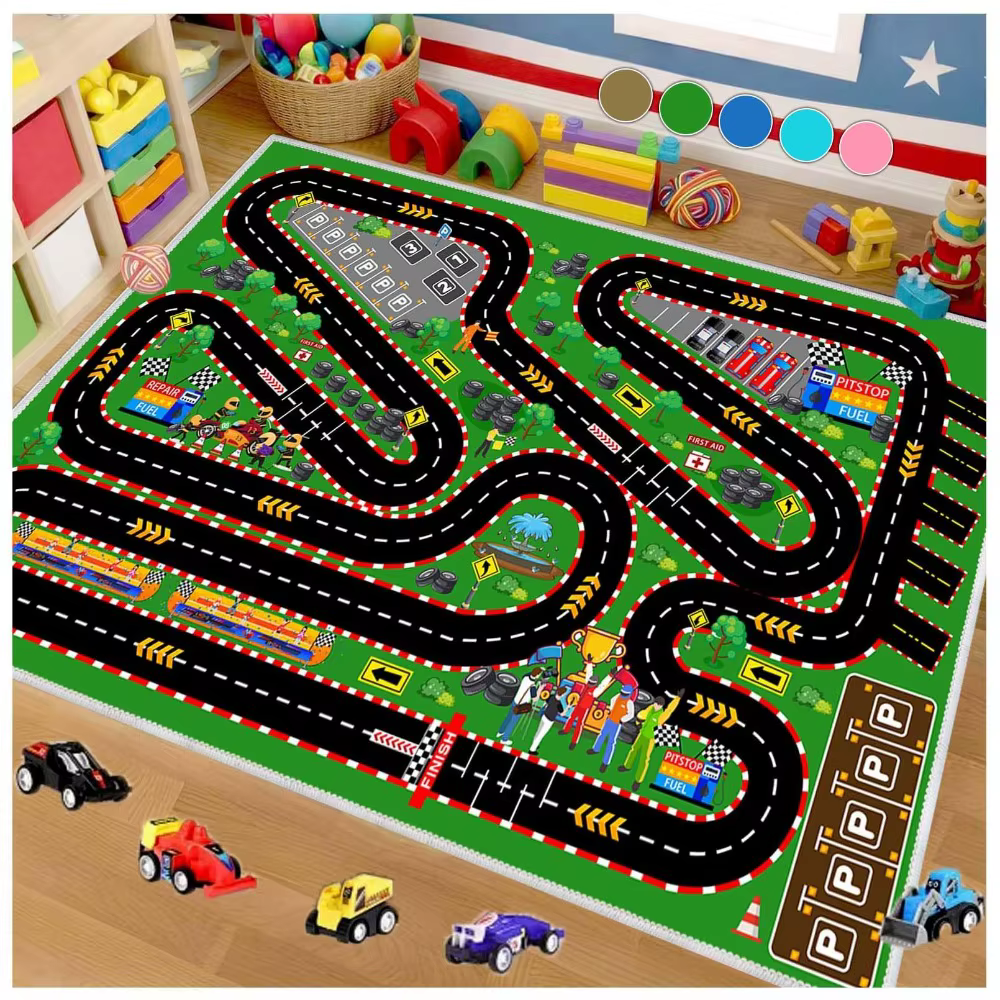 Tapis de course automobile pour décoration intérieure