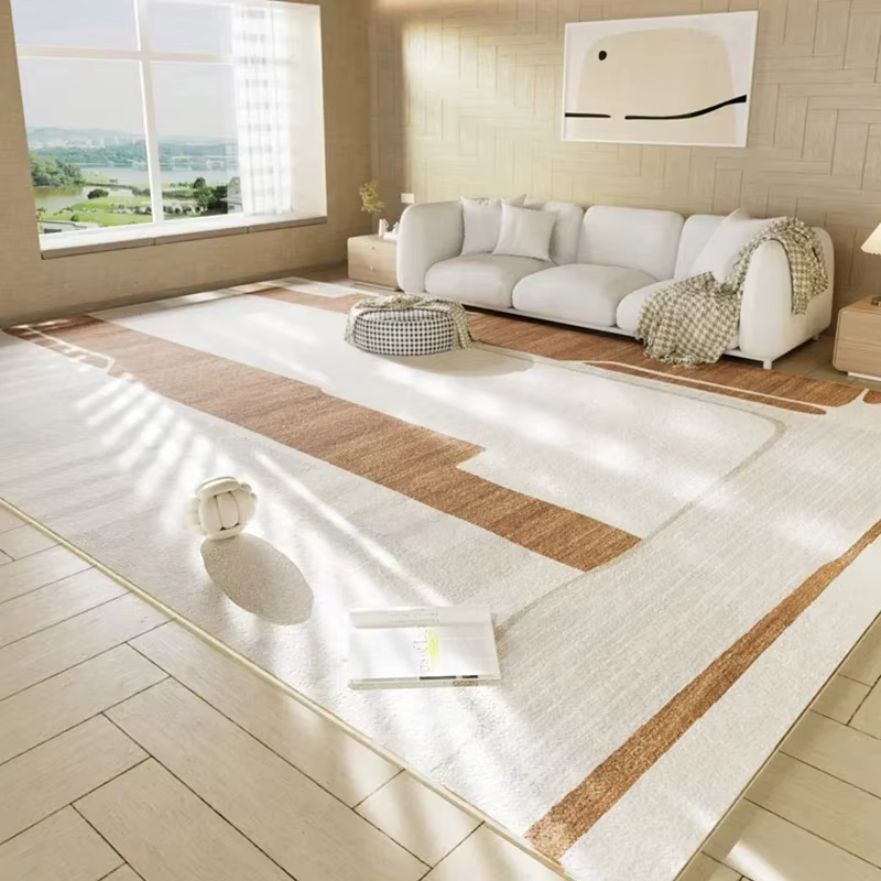 Tapis japonais en peluche doux et moelleux