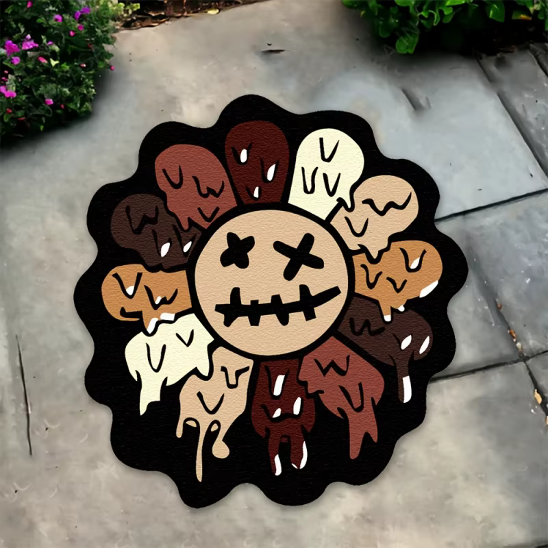 VIKAMA Tapis créatif en forme de tournesol