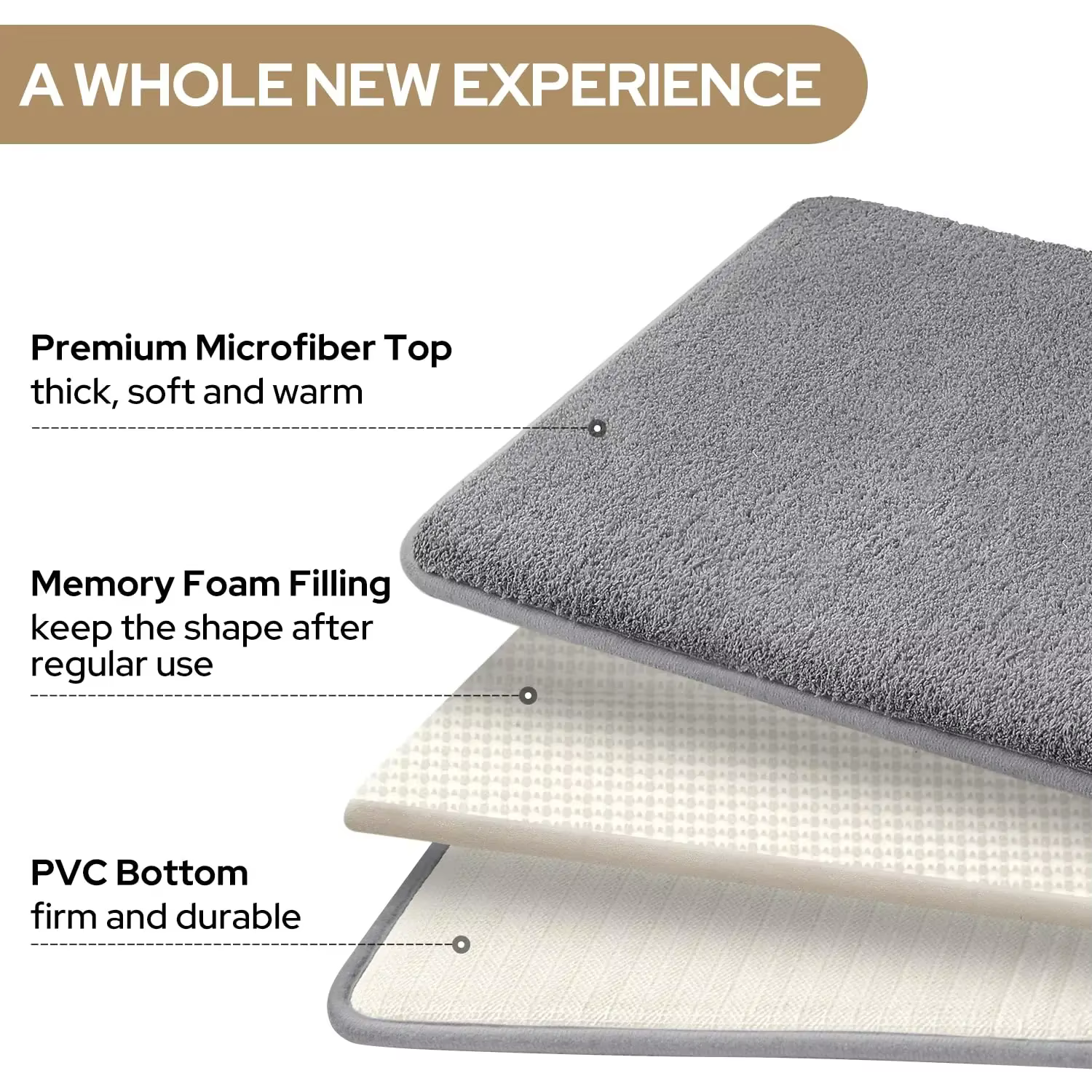 Tapis éponge imperméable non ald