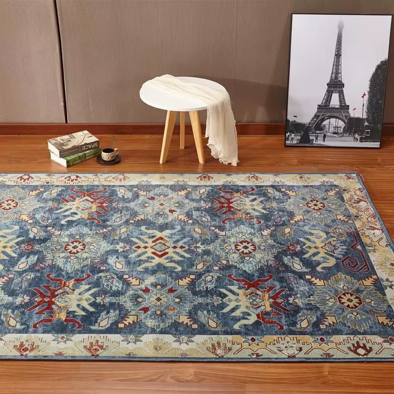 Tapis ethnique rétro pour salon