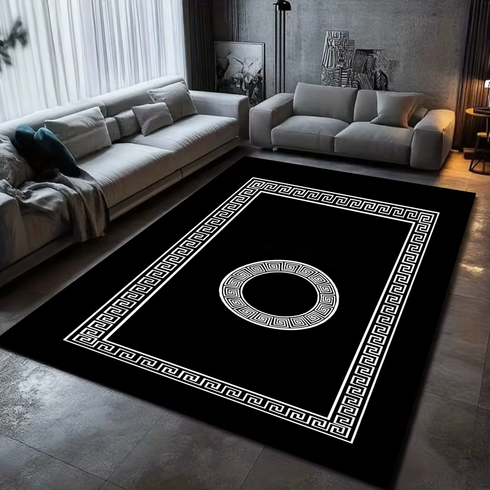 Tapis à motif de marbre