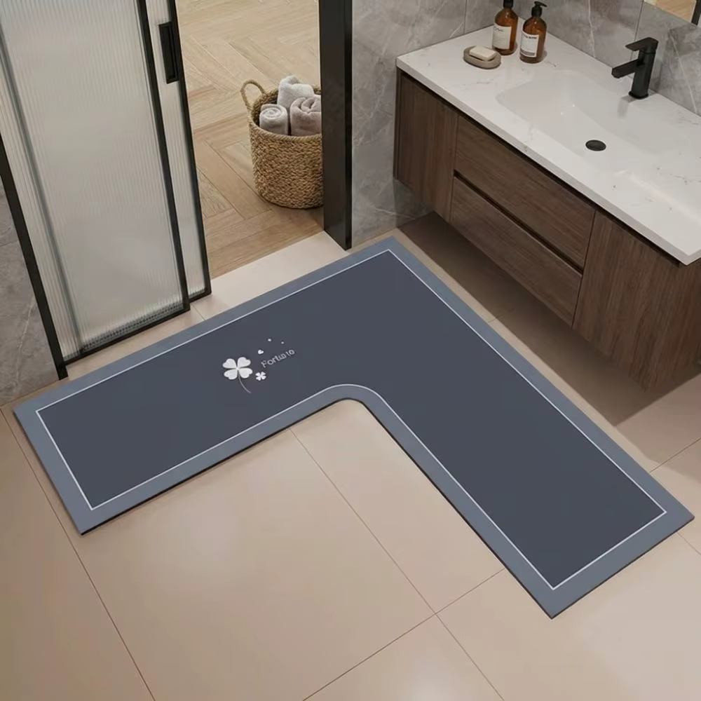 Tapis de cuisine de luxe en forme de L
