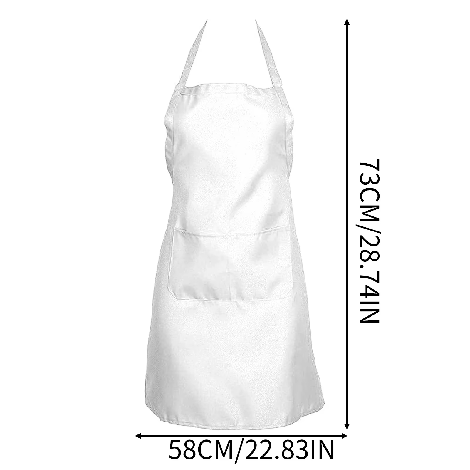 Tabliers de cuisine blancs pour femmes et hommes, 1/3 pièces, tablier de travail de Chef pour gril, Restaurant, Bar, boutique, cafés, uniforme de Studios d'ongles de beauté