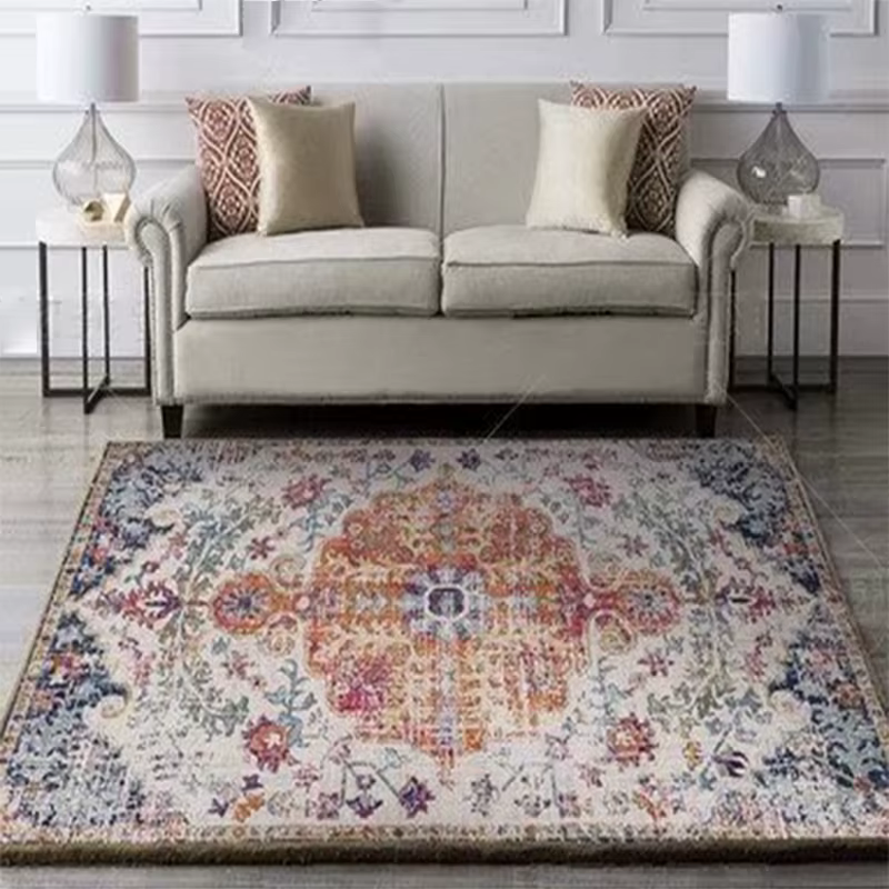 Tapis persan vintage pour salon, tapis non ald lavables, grand tapis de chevet, décor de salon et de chambre à coucher, style ancien, 200x300
