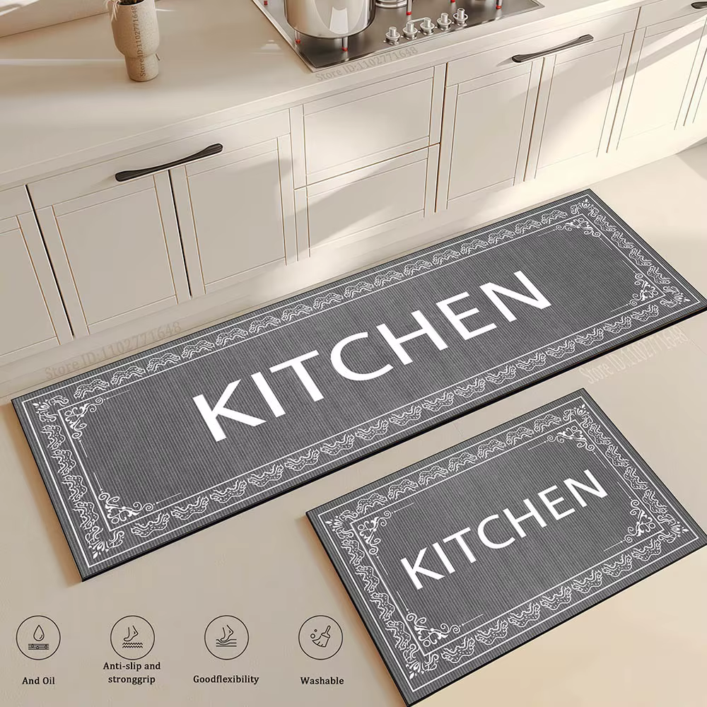 Tapis de cuisine imperméable à l'huile