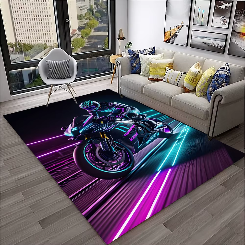 Tapis de Moto de course tout-terrain pour la maison