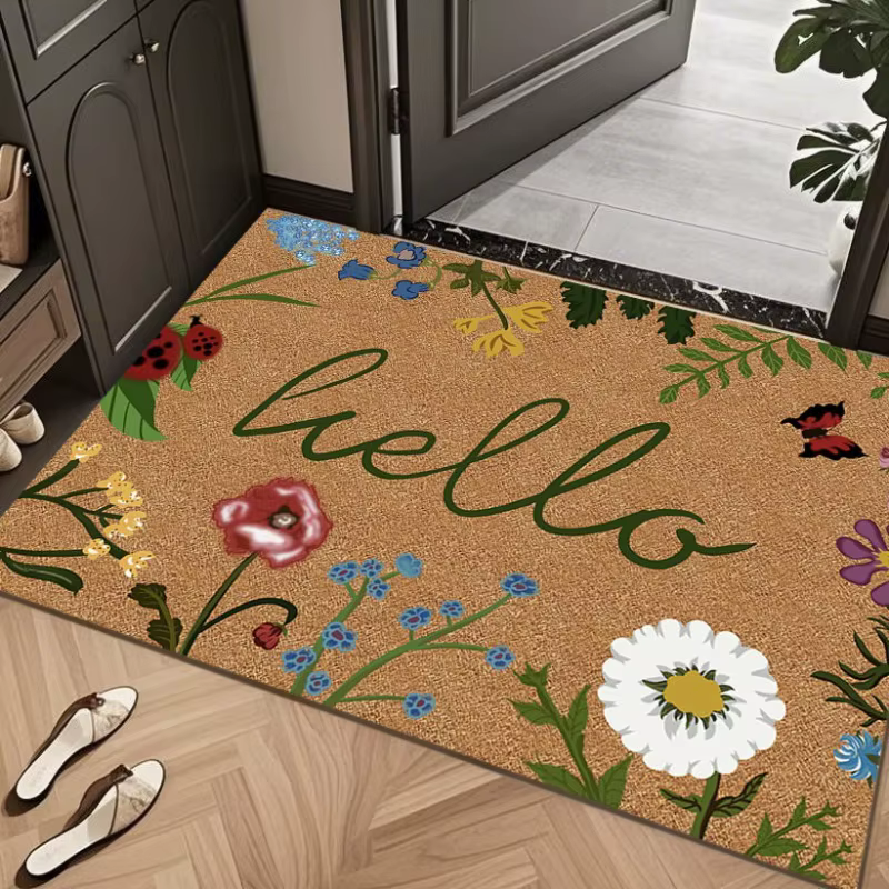 "Hello Tapis de porte antidérapant