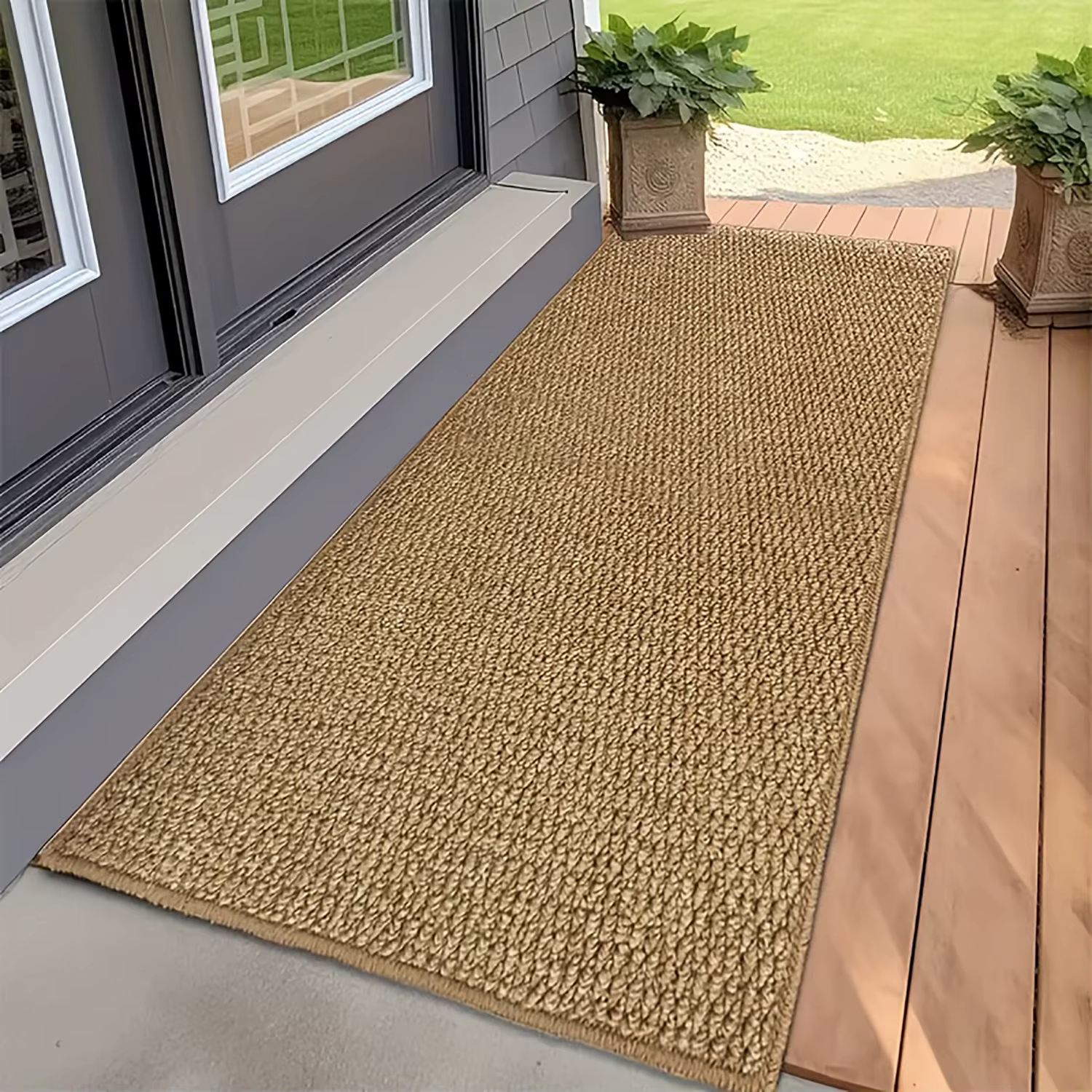 Tapis d'entrée long, tapis de bienvenue pour porte d'entrée