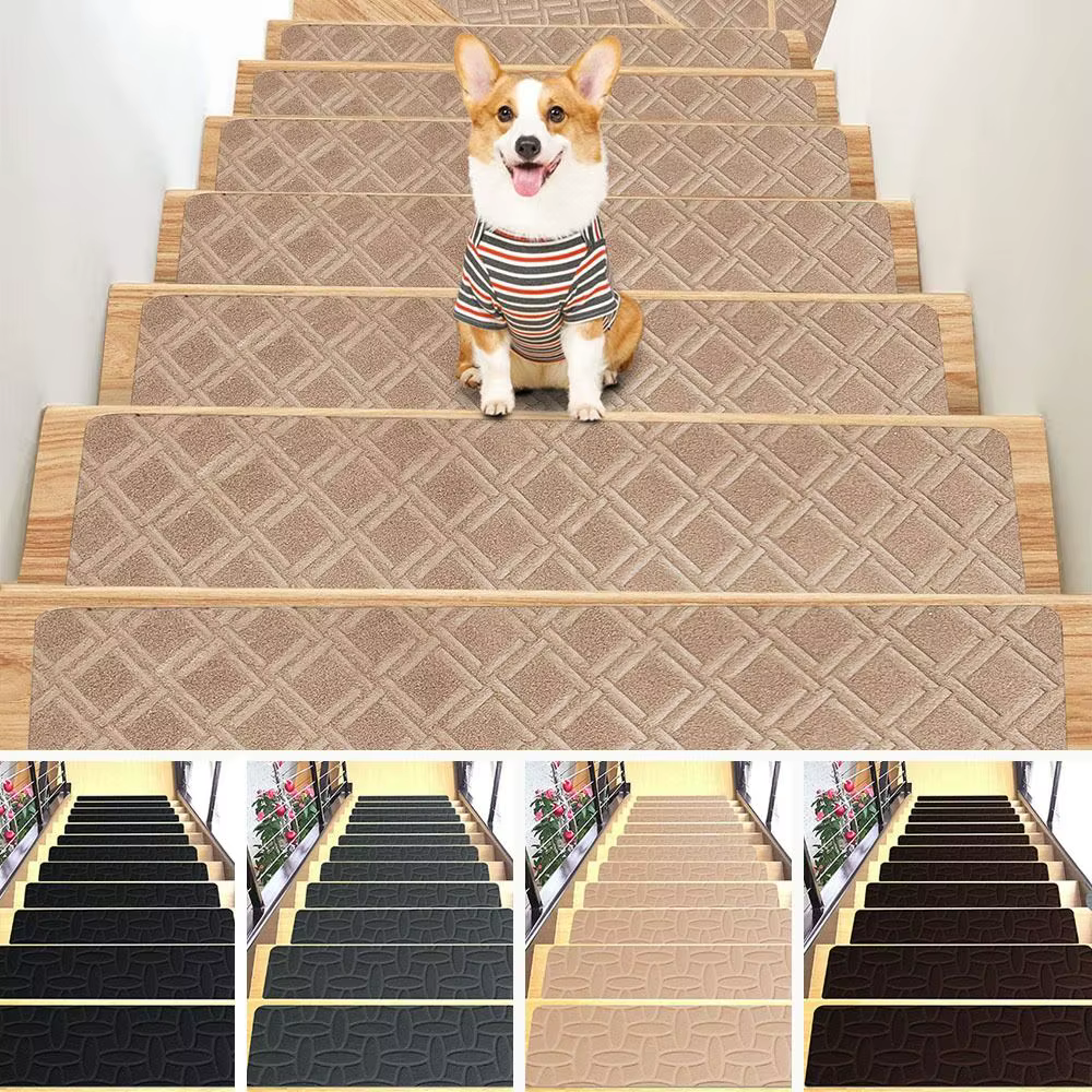 Tapis d'escalier auto-adhésif antidérapant 76x20cm