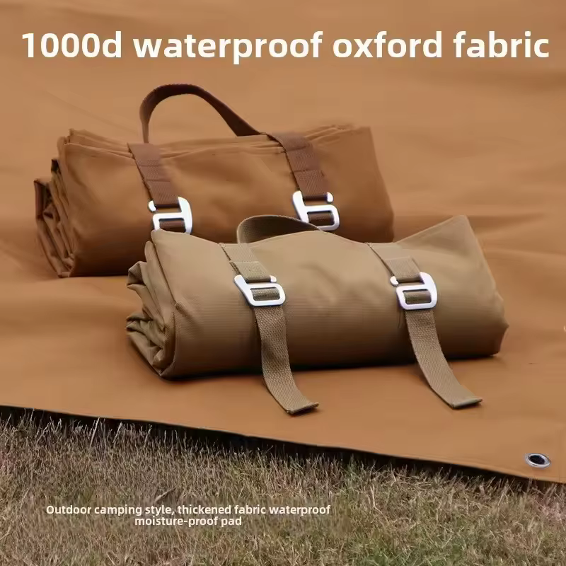Tapis de camping imperméable durable avec tissu Oxford épais pour pique-nique de plage en plein air