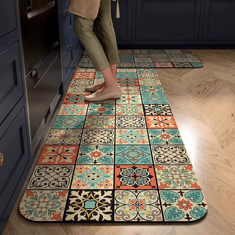 Tapis de sol de cuisine français en terre de diatomée