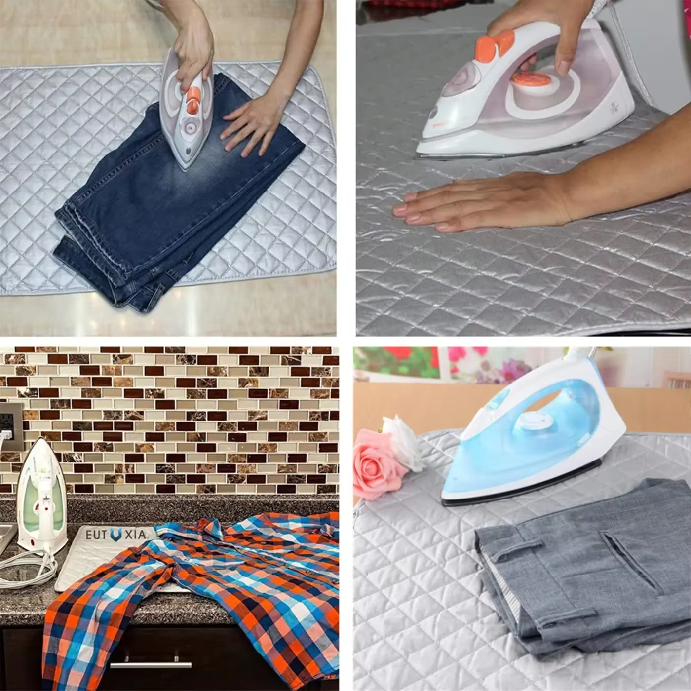 Tapis de repassage pliables portables