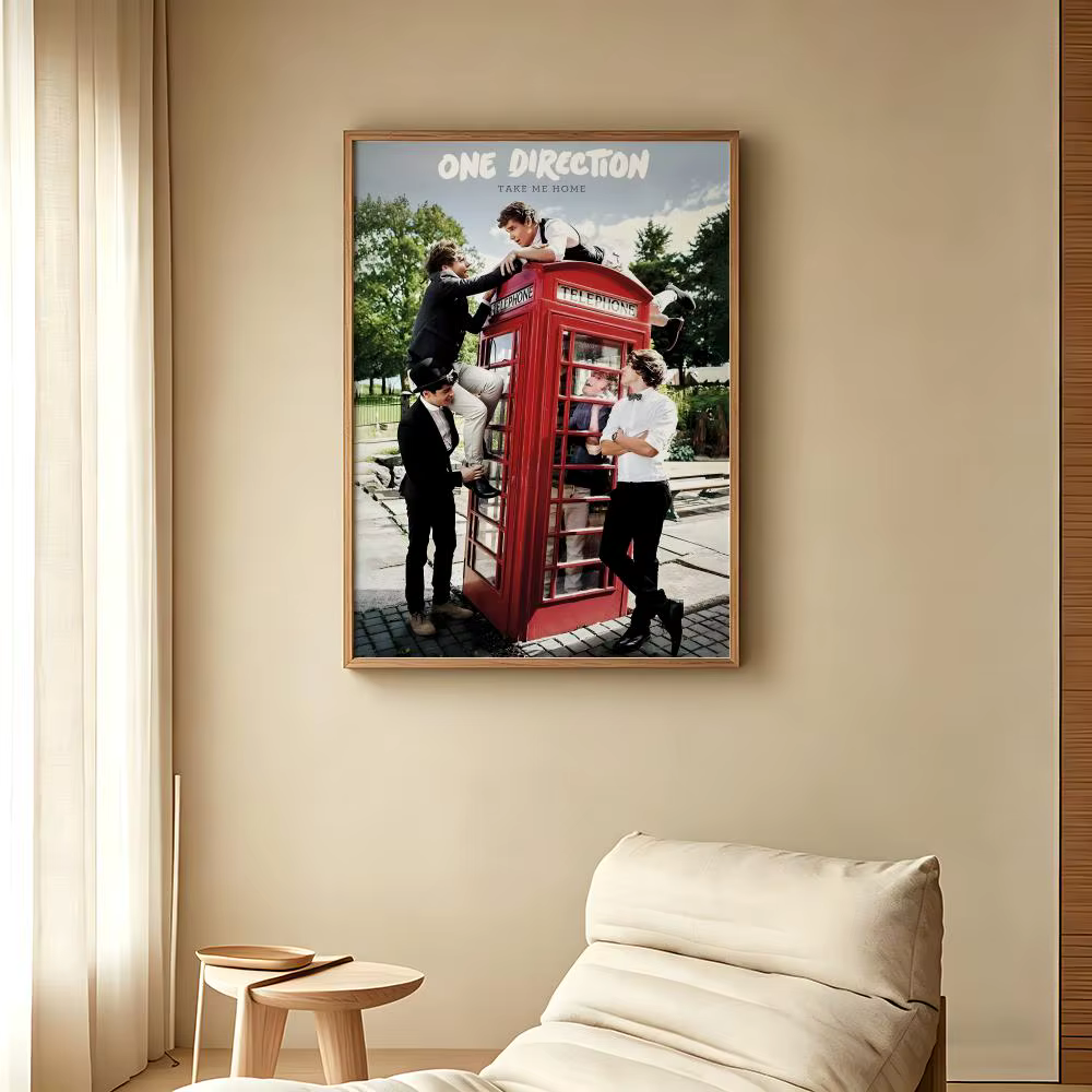 Affiches BoyGroup O-One D-Direction, impression sur papier auto-adhésif, pour la maison, le salon, la chambre à coucher, l'entrée, le bar, le café, l'art