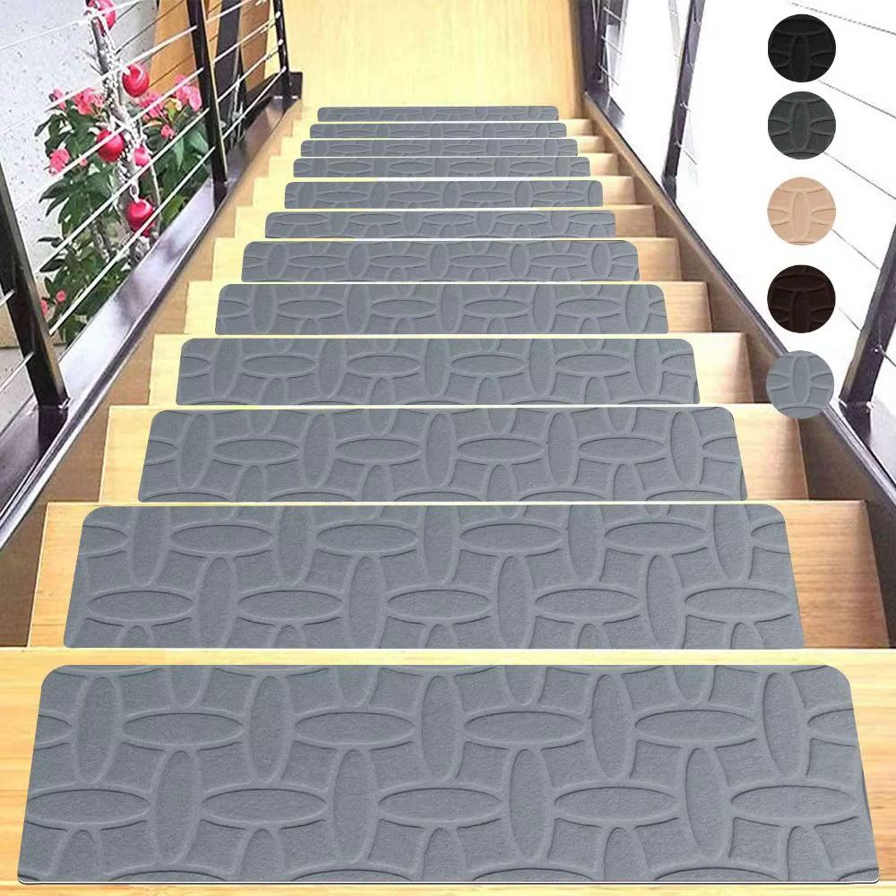 Tapis d'escalier auto-adhésif antidérapant 76x20cm