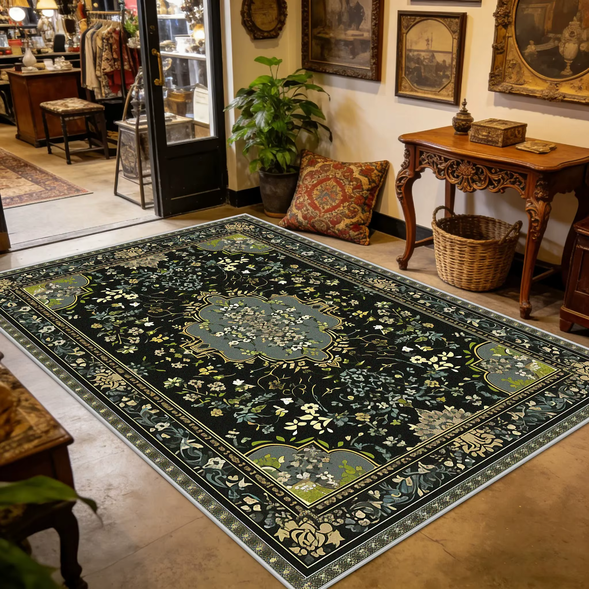 Tapis de luxe de grande surface pour salon