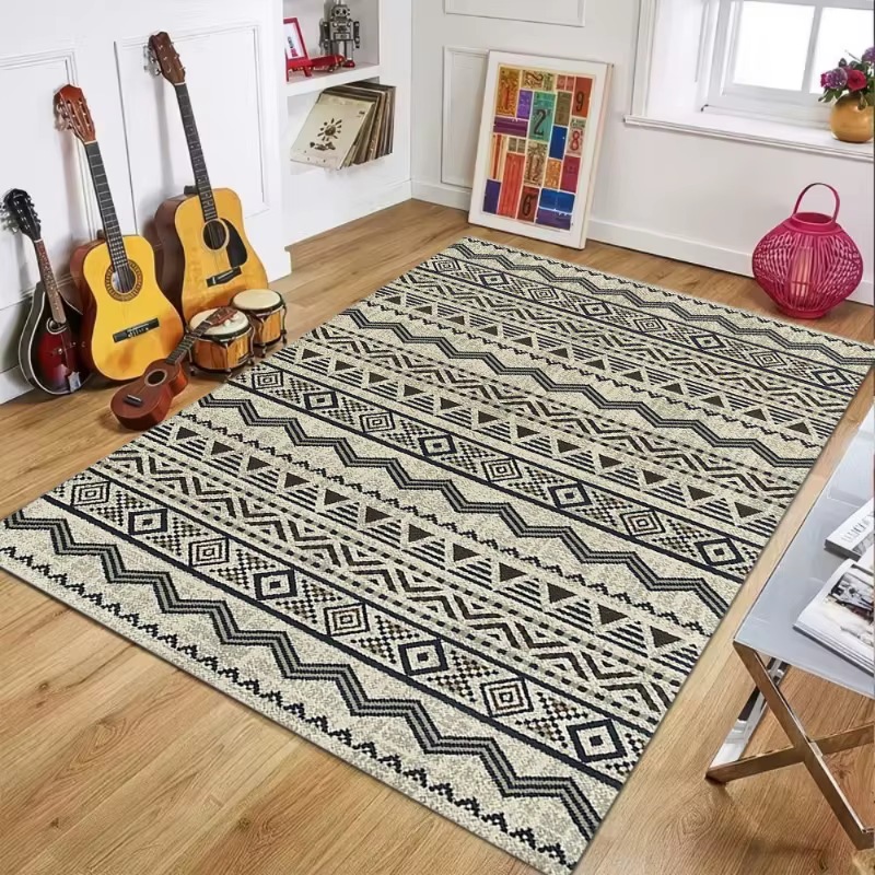 Tapis d'extérieur réversibles en paille de plastique