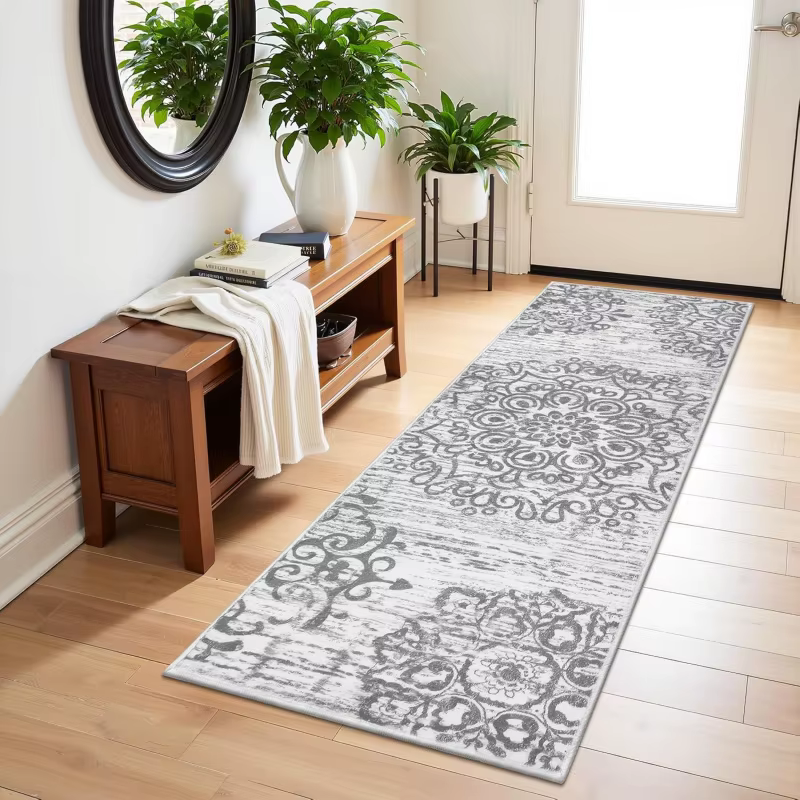 Tapis gris style palais VIKAMA