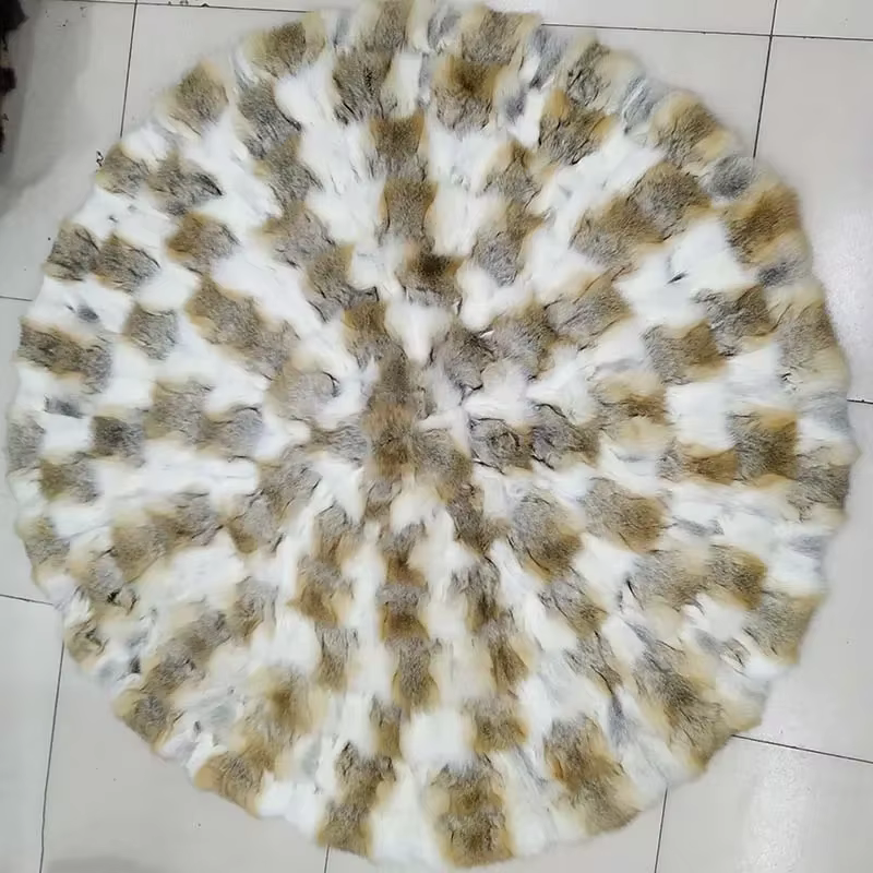 MS.Softex-Tapis en fourrure de renard naturel OEM