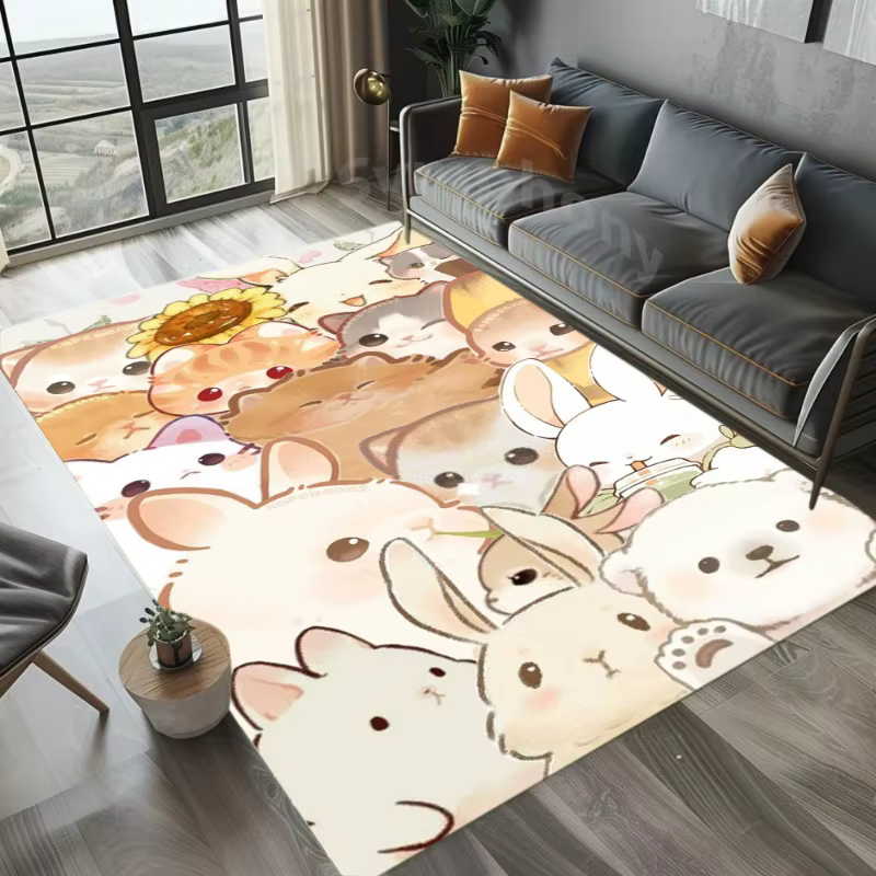 Tapis de petit déjeuner lapin