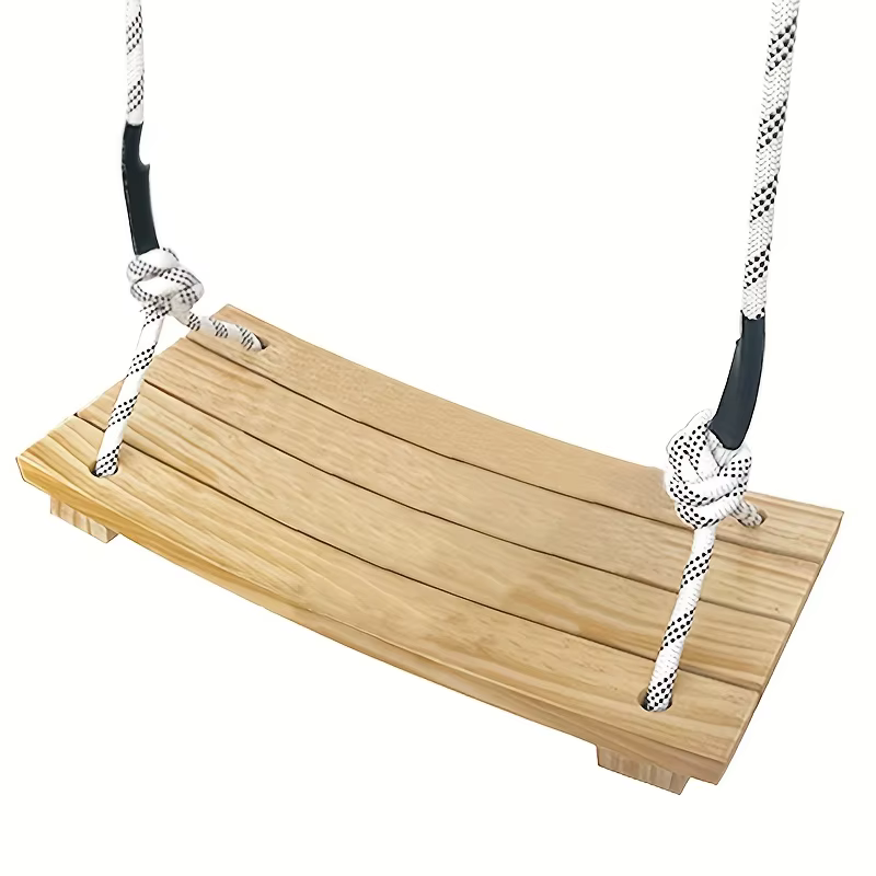 Balançoire suspendue pour adulte – Balançoire de porche en bois massif pour usage intérieur/extérieur, hamac d'arbre de jardin avec finition résistante aux intempéries
