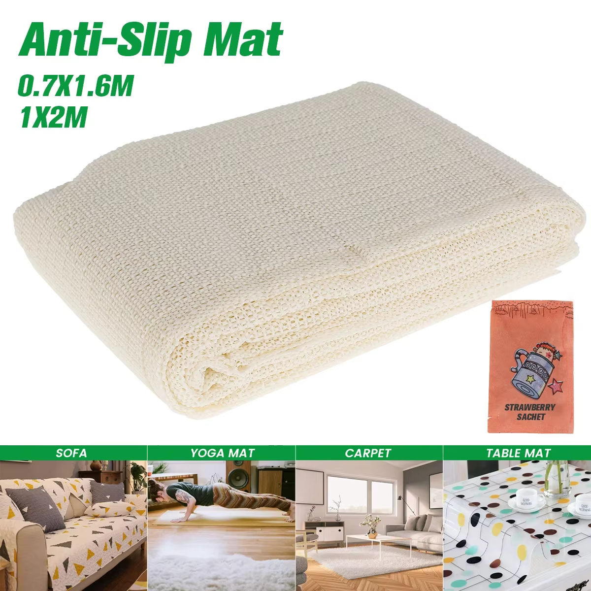 Sous-couche de tapis antidérapant en PVC