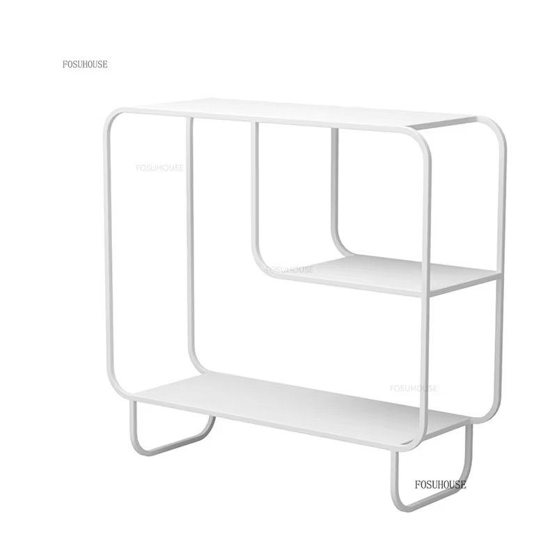 Bibliothèques de sol créatives, étagère d'art en fer Simple, organisateur de rangement, meubles de salon nordiques, présentoir de canapé de maison, armoire latérale