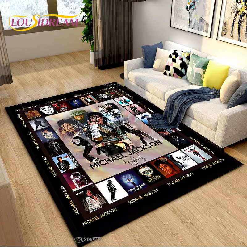 Michael j-jackson tapis pour salon canapé Table chambre