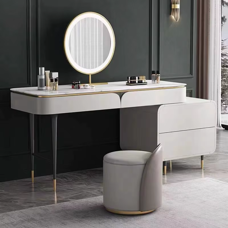 Chambre à coucher luxe vanité Table tiroir élégant maison maquillage vanité Table filles multifonctionnel Comoda Pra Quarto commodes
